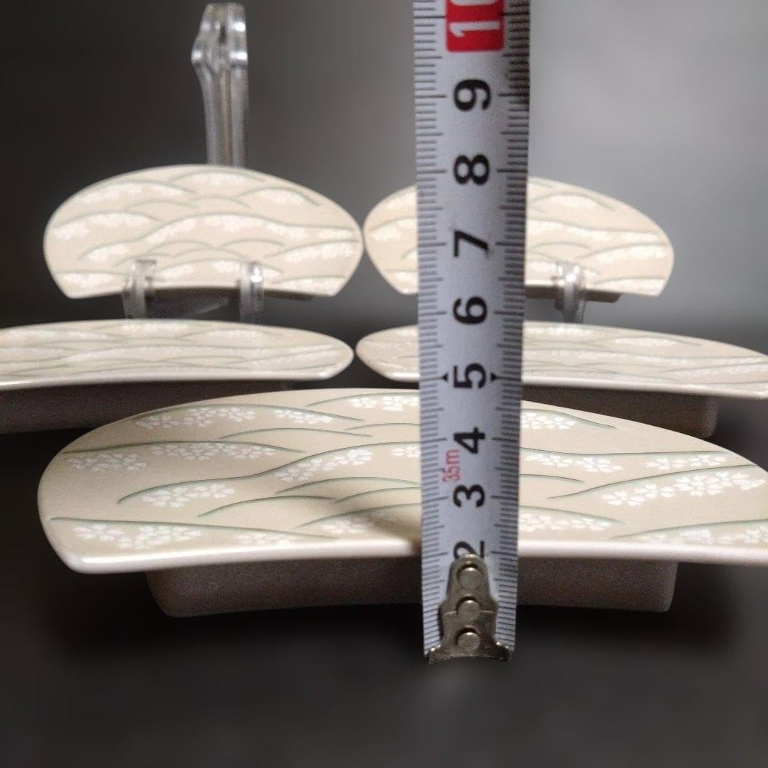 有田焼 幸楽窯 楕円形 銘々皿5枚 有田焼 招福銘々皿5枚組 / 鯛（幸楽窯